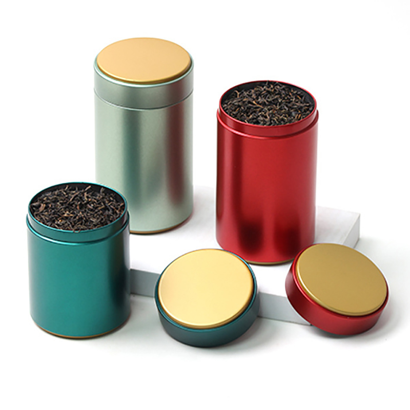 Tea Coffee Sugar Container - Portable Tea Box Solid Color Tea