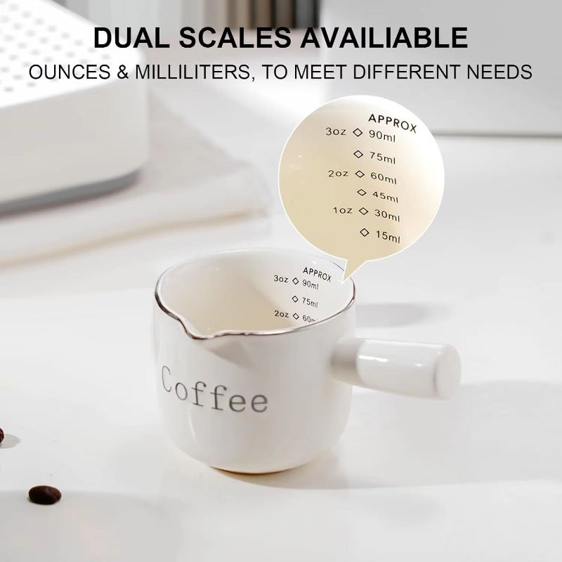 Coffee Tea Cup - Mini Ceramic Coffee Cup with Handle