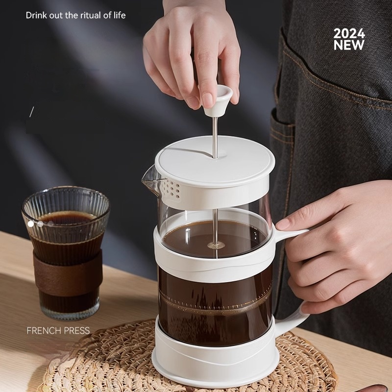 French Press Glass - GIANXI Hand Press Coffee Maker Multi-function