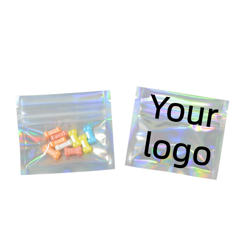 Coffee Tea Day - 100/500/1000PCS Resealable Clear Hologram Ziplock Packaging