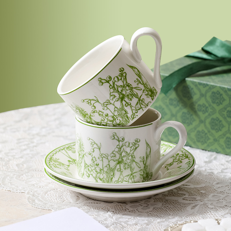 Lily of the Valley Coffee Cup  - Valley Tea And Coffee 评论和价格