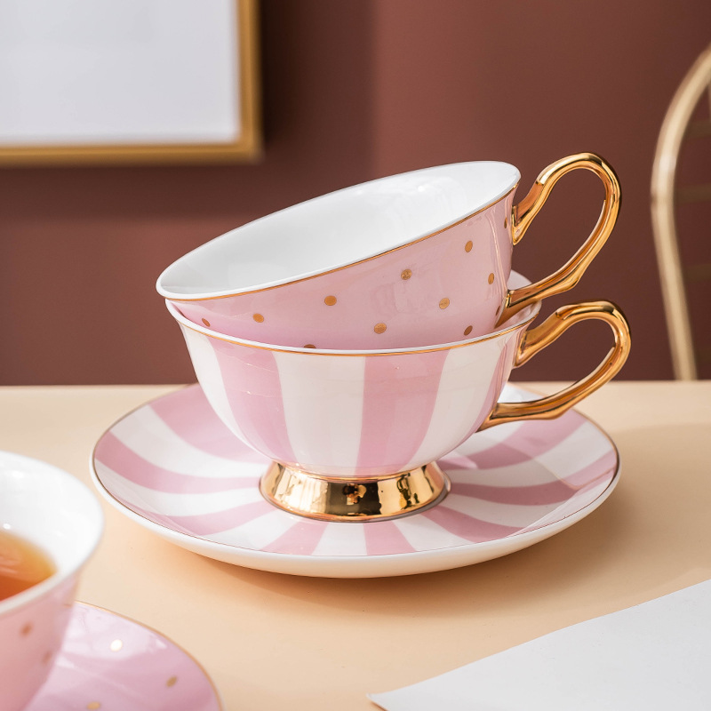 Ceramic Pink Coffee Mugs with  - Coffee Tea Mix 评论和价格