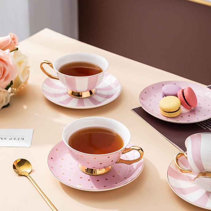 Ceramic Pink Coffee Mugs with  - Coffee Tea Mix 评论和价格