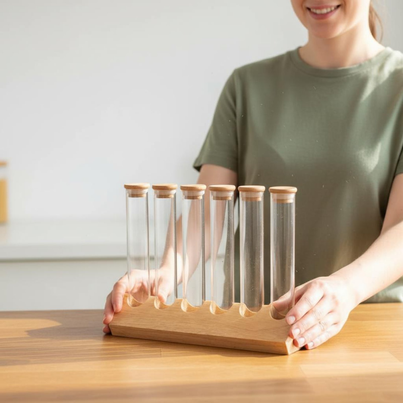 Glass Tube Container Set with  - Coffee Bean 评论和价格
