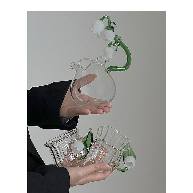 Lily of The Valley Glass Tea C - Valley Tea And Coffee 评论和价格