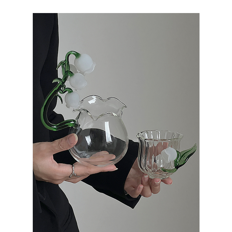 Lily of The Valley Glass Tea C - Valley Tea And Coffee 评论和价格