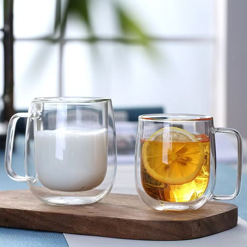 Double Wall Glass Handled Mug  - Double Wall Mug 评论和价格