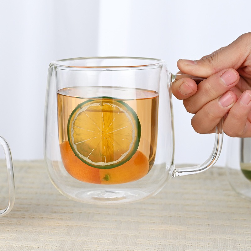 Double Wall Glass Handled Mug  - Double Wall Mug 评论和价格