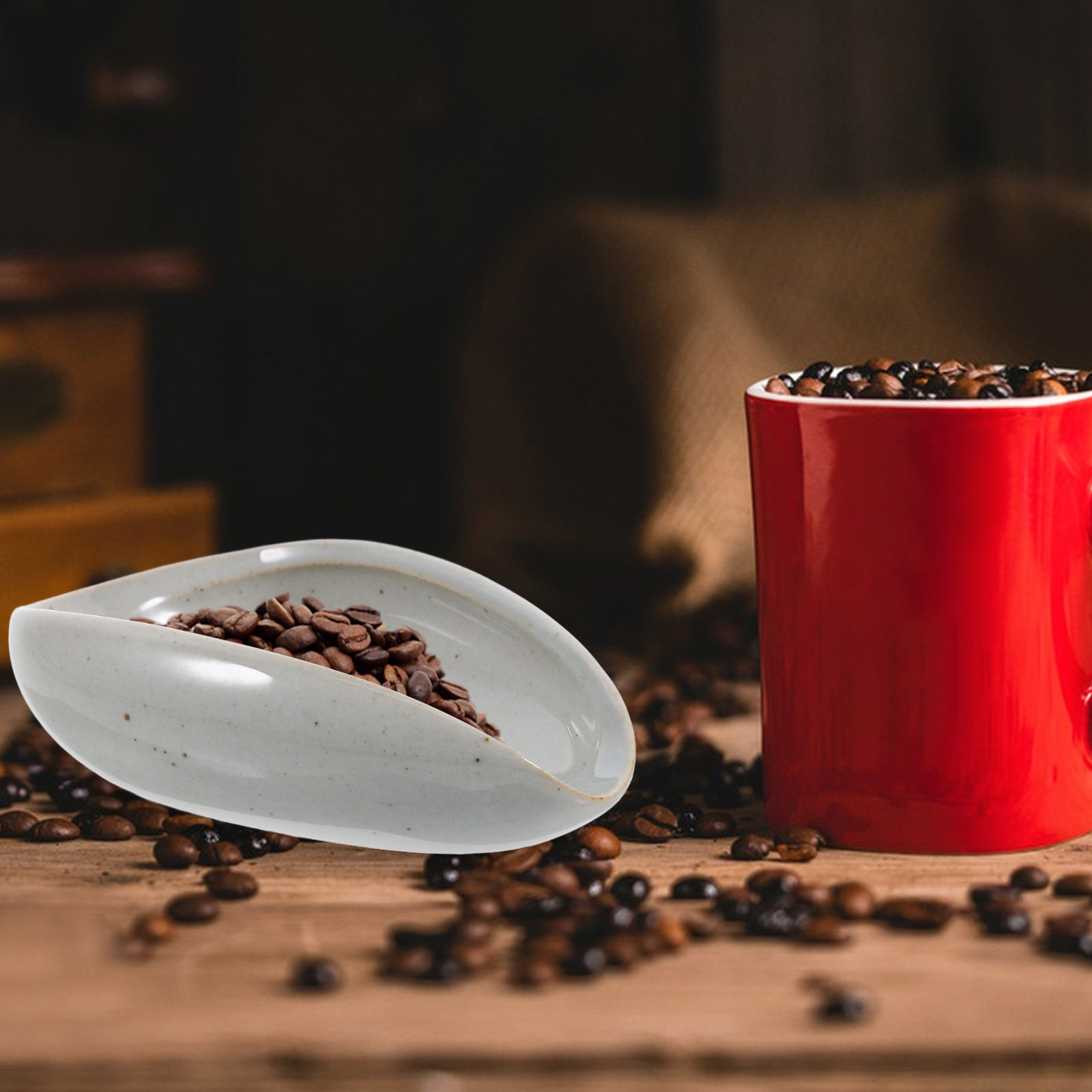 Ceramic Coffee Bean Dosing Tra - Coffee Tea Beans 评论和价格