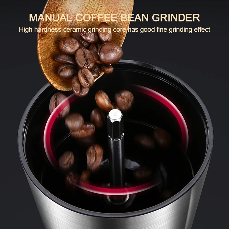 8 Adjustable Manual Coffee Gri - Burr Hand Grinder 评论和价格