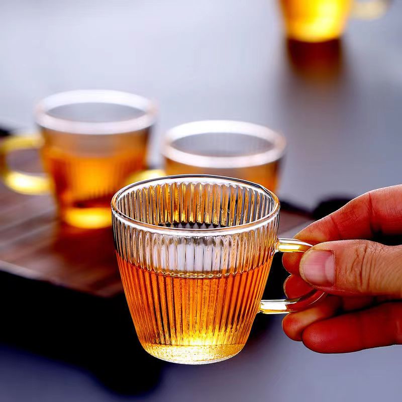 Glass Tea Cups small Cups Home - Coffee Tea Mix 评论和价格