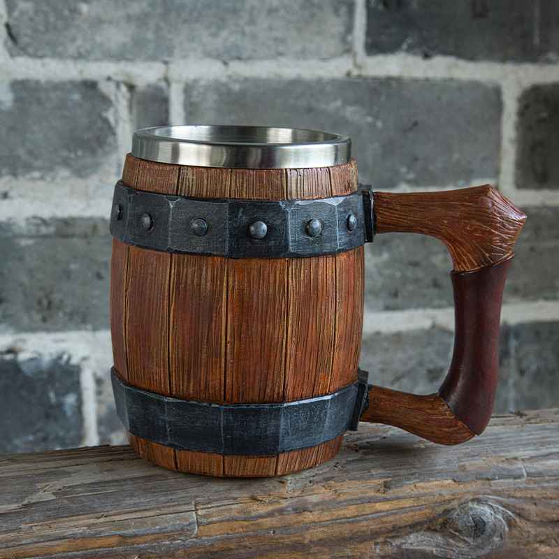 Viking Retro Beer Mug Resin 30 - Double Wall Mug 评论和价格