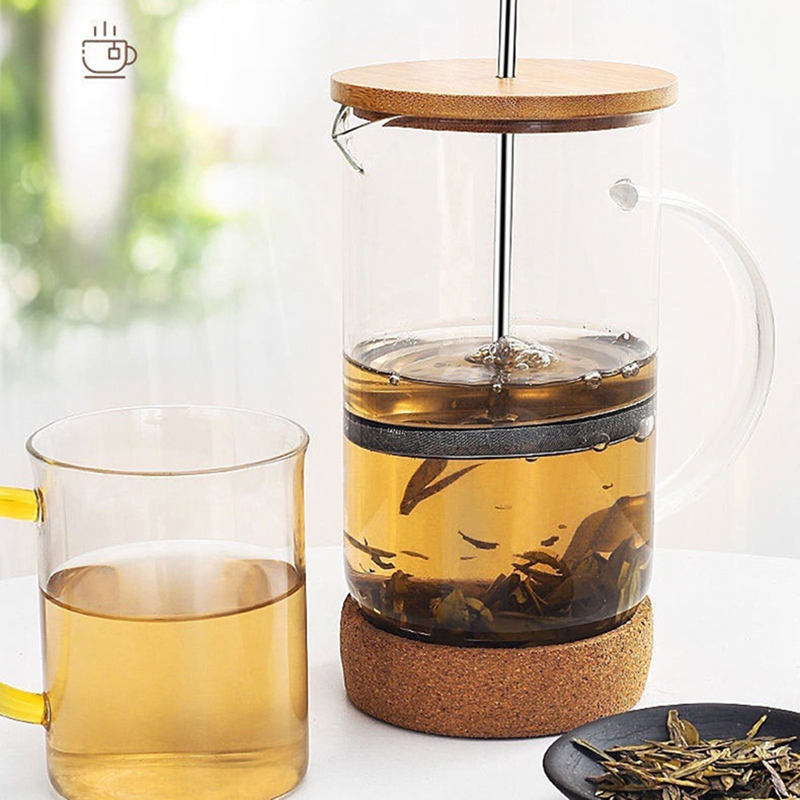 Coffee French Press Pot with F - French Press Glass 评论和价格