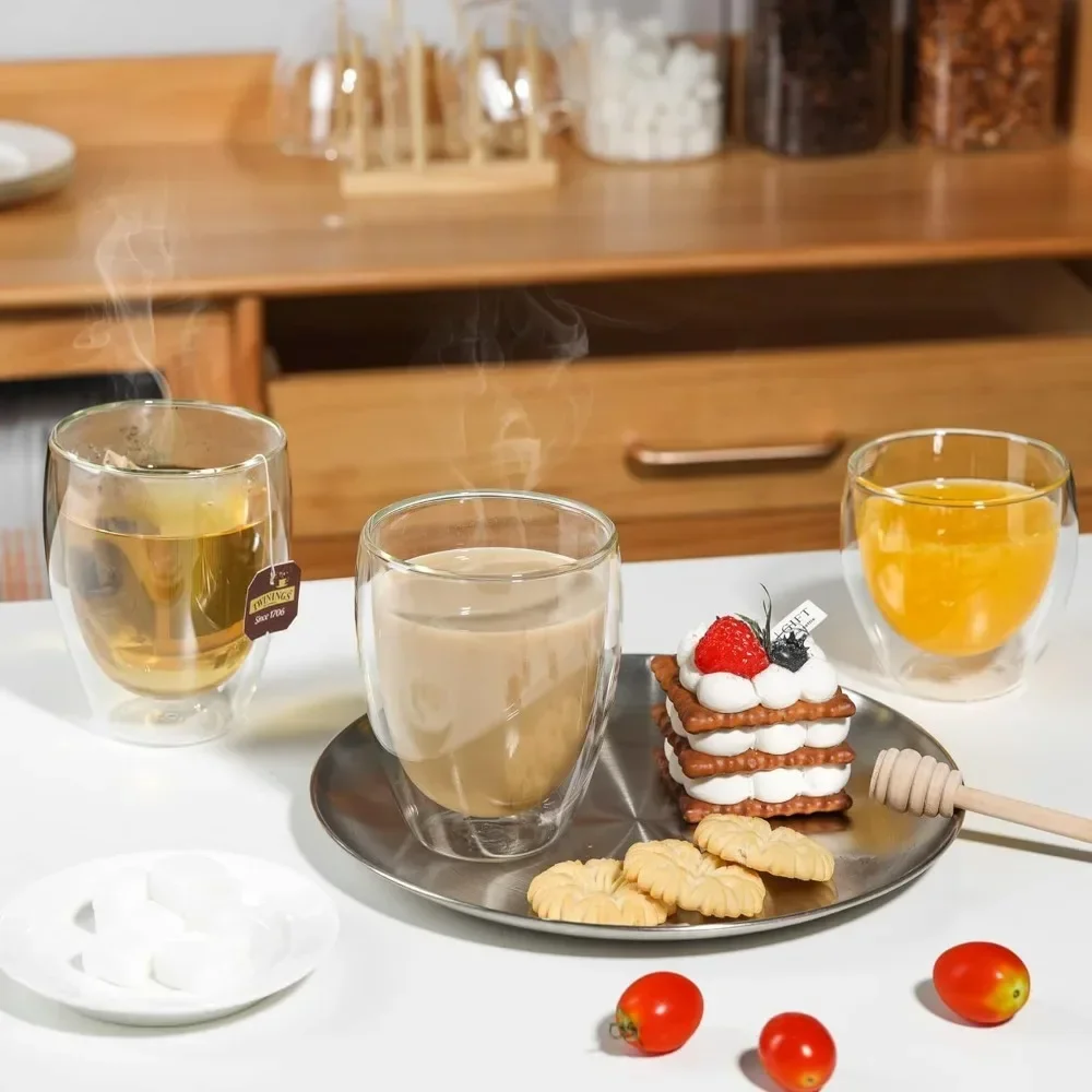 6 pcs Clear Double Wall Glass  - Double Wall Mug 评论和价格