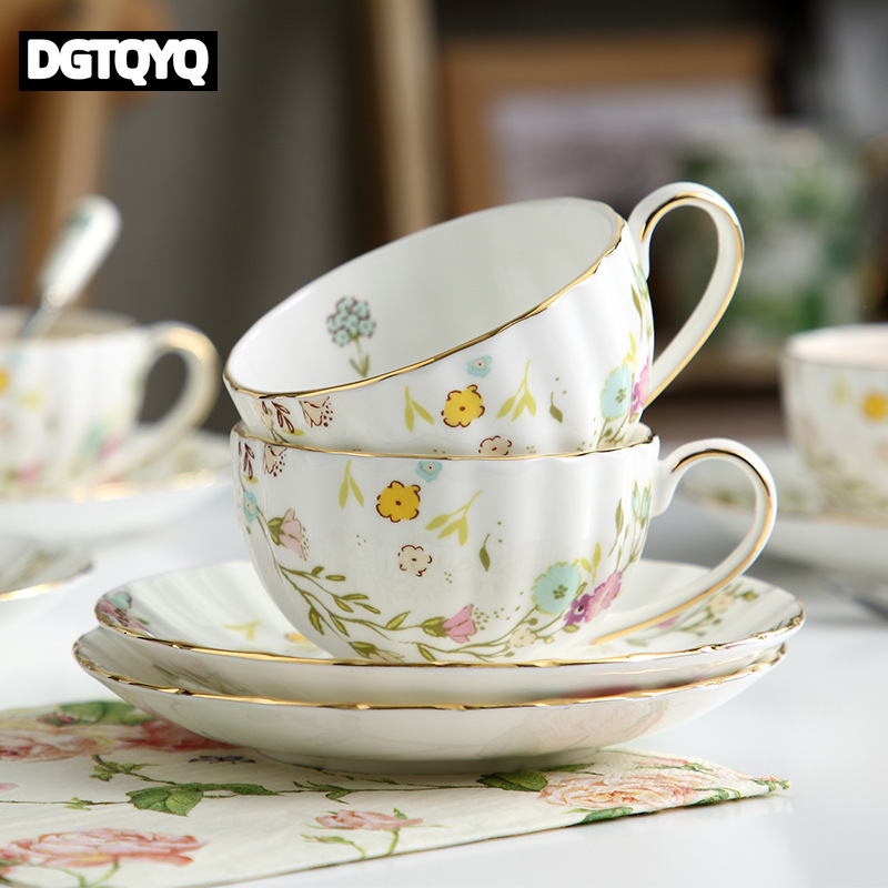2Pcs Vintage Floral Ceramic Co - Coffee Tea Mix 评论和价格