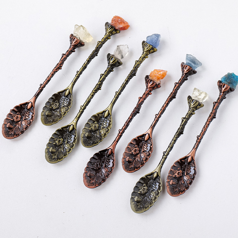 Natural Crystal Raw Gemstone C - Coffee Tea Mix 评论和价格