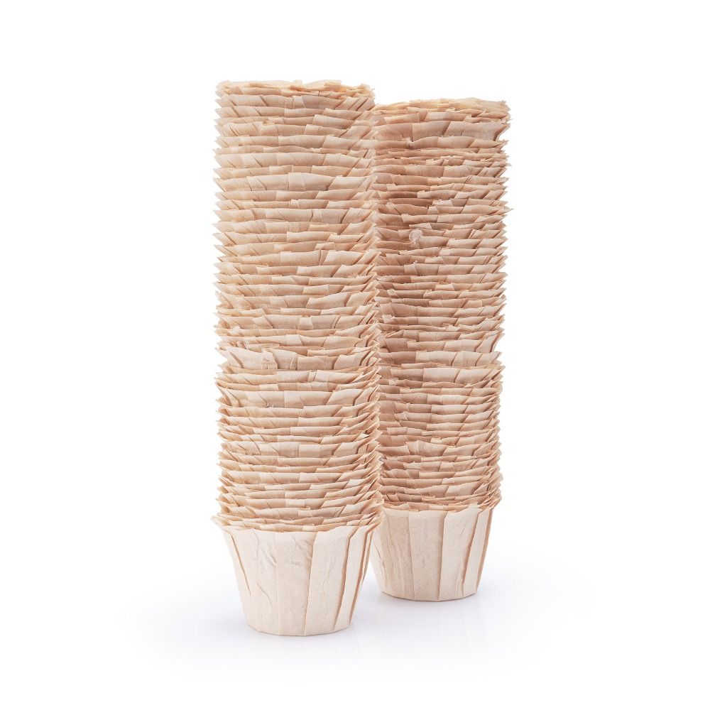 50/100 Pcs Natural Disposable  - Coffee Tea Paper Cups 评论和价格
