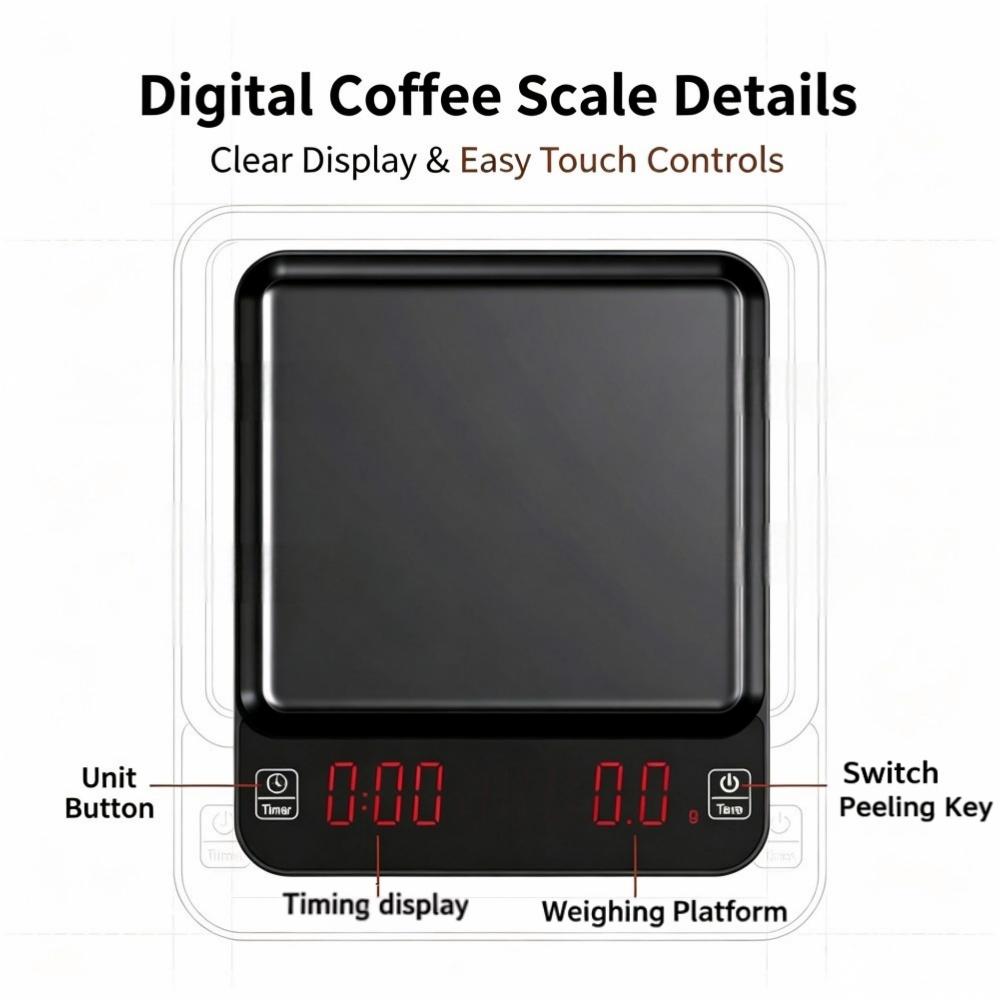 3kg/0.1g High Precision Digita - Coffee & Tea Ken'S House 评论和价格