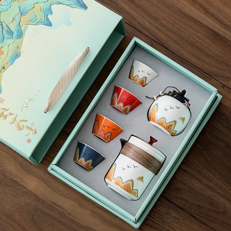 Gift Box,Chinese Style Ceramic - Coffee Tea Mix 评论和价格