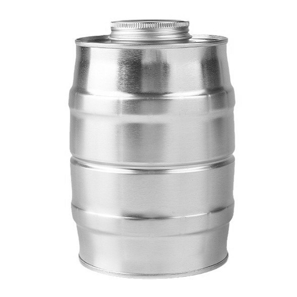 Retro Wine Barrel Shaped Tinpl - Coffee Tea Beans 评论和价格