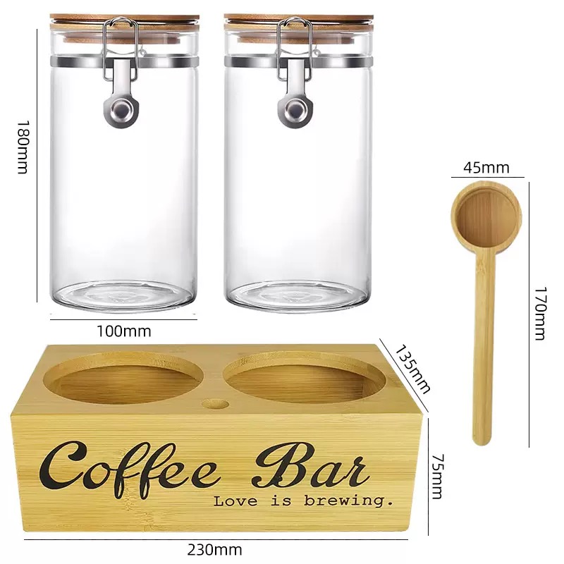 Coffee Storage Jars 2 Pack wit - Coffee Tea Beans 评论和价格