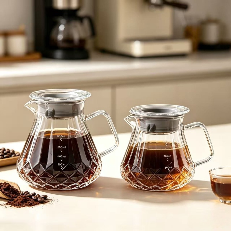 Pour Over Coffee Maker, Glass  - Coffee Tea Decanter 评论和价格