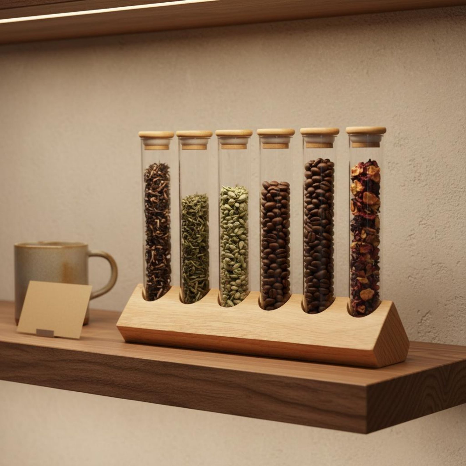Glass Tube Container Set with  - Coffee Bean 评论和价格