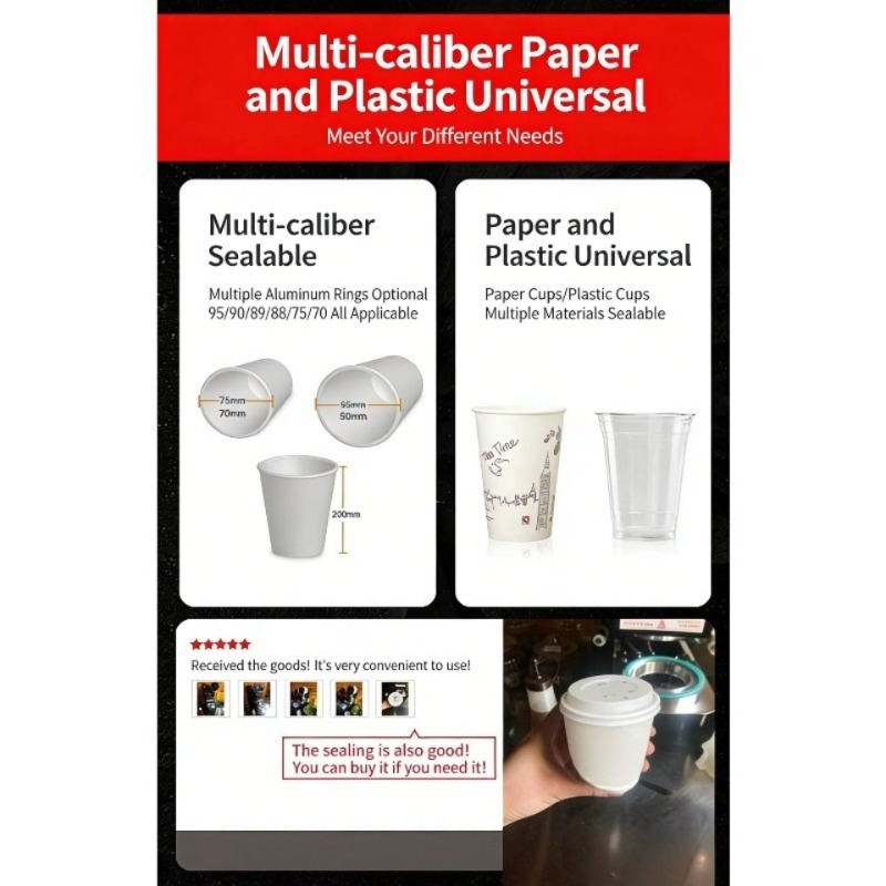 Automatic Plastic Cup Sealing  - Coffee Tea Cup 评论和价格