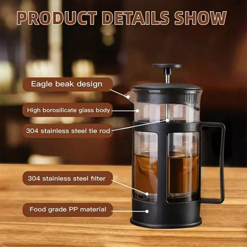 Coffee French Press Pot With F - French Press Glass 评论和价格