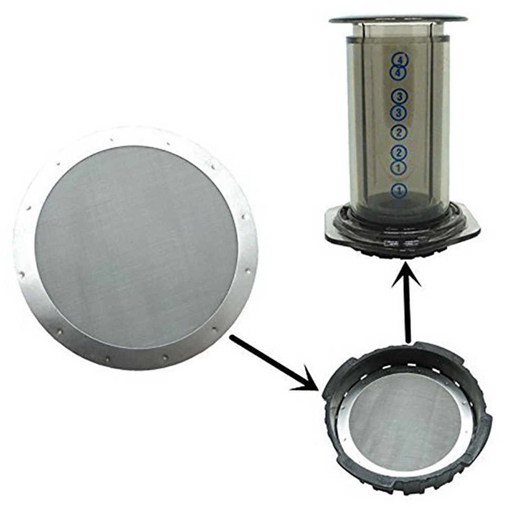 2PCS/lot 61MM Coffee Metal Mes - Aeropress Coffee Maker 评论和价格