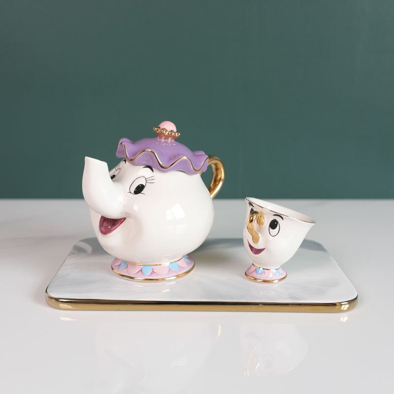 Hot Teapot Cartoon Beauty And  - Coffee Tea Mix 评论和价格