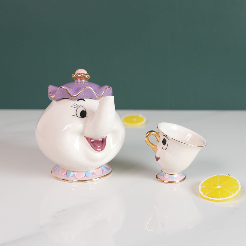 Hot Teapot Cartoon Beauty And  - Coffee Tea Mix 评论和价格