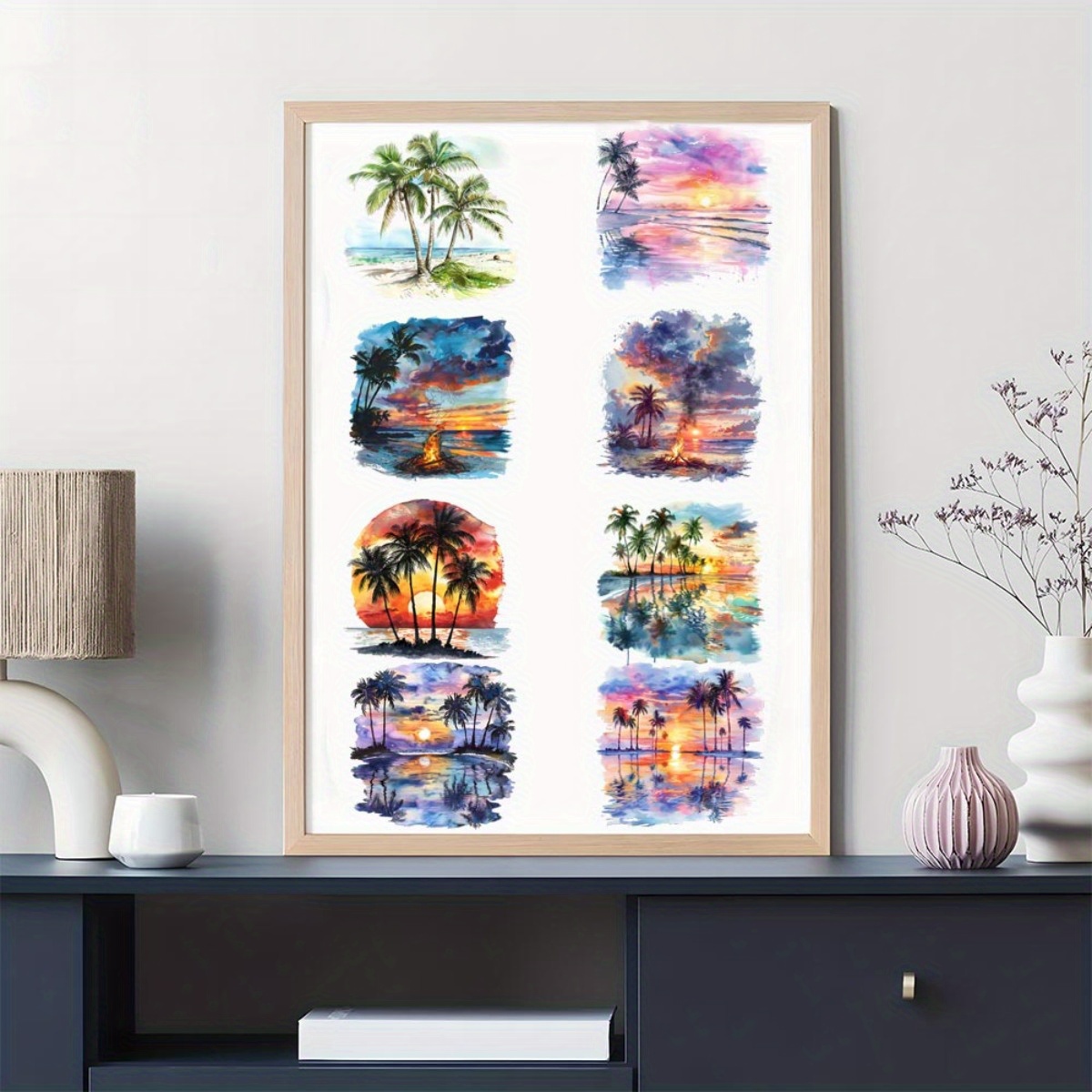 24Pcs/Set Summer Tropical Beac - Coffee Tea Paper Cups 评论和价格