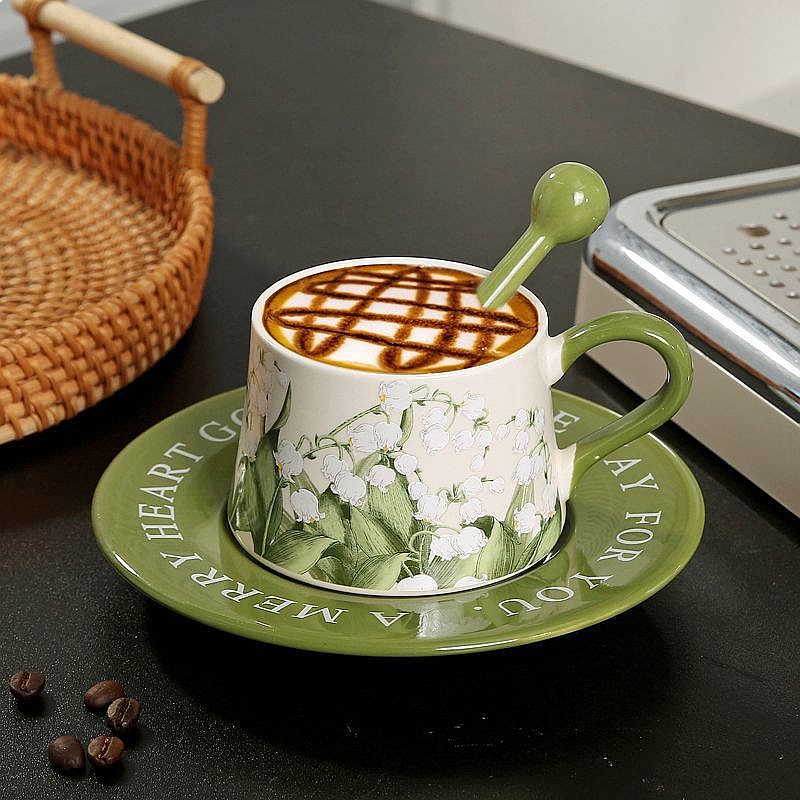 Original Hand Painted Lily of  - Valley Tea And Coffee 评论和价格