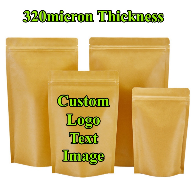 100PCS Stand-up Kraft Paper Fo - Coffee Tea Day 评论和价格