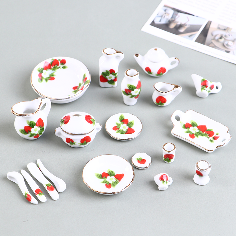 1 Set 1:12 Miniature Doll Hous - Coffee Tea Mix 评论和价格