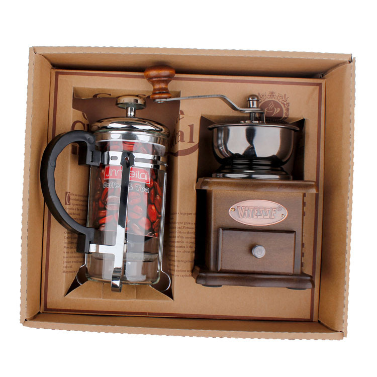 Coffee Pot Coffee Grinder Set  - French Press Glass 评论和价格