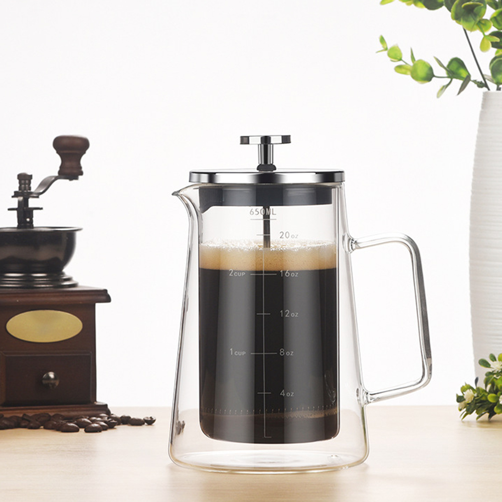 Double Layers French Press Pot - French Press Glass 评论和价格