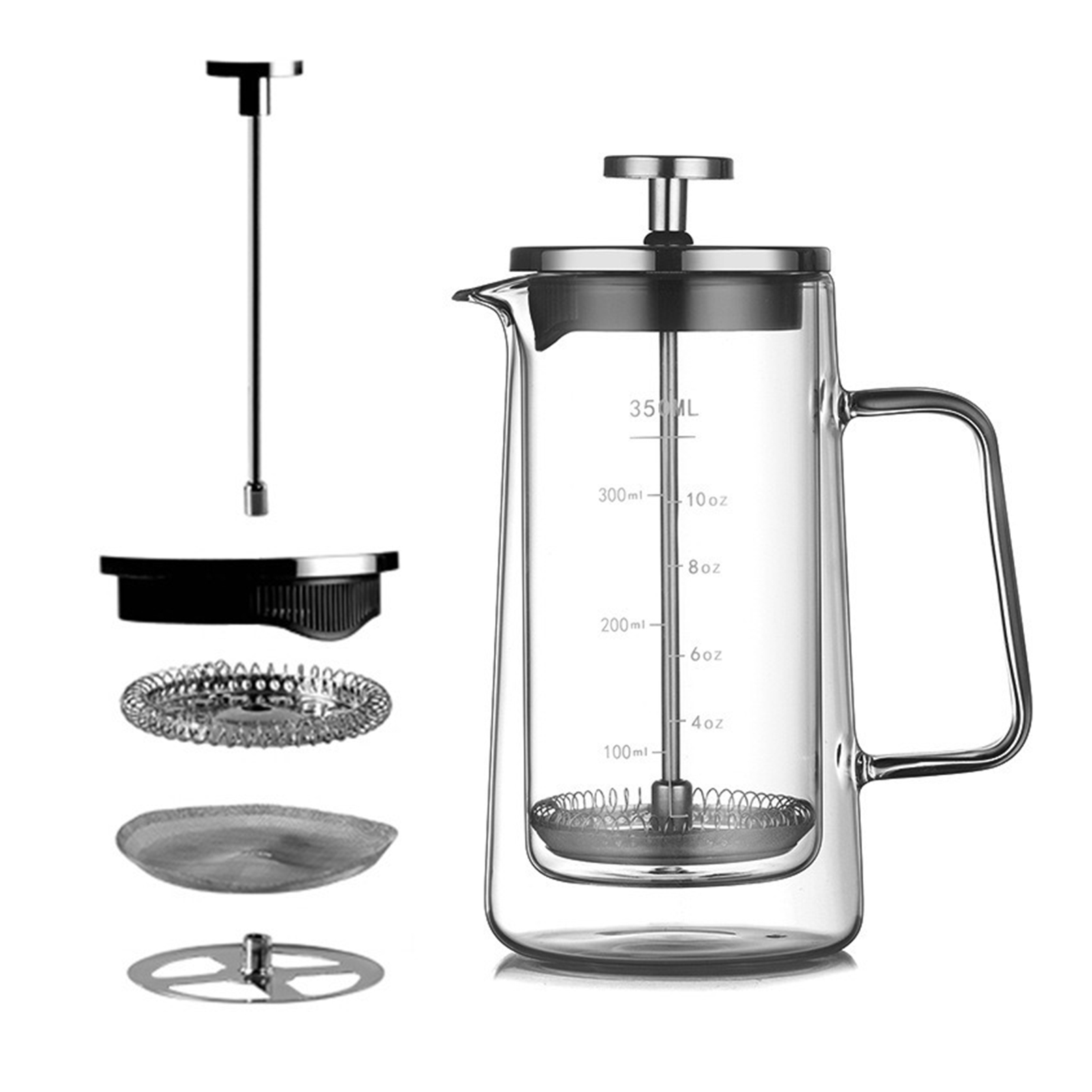 Double Layers French Press Pot - French Press Glass 评论和价格
