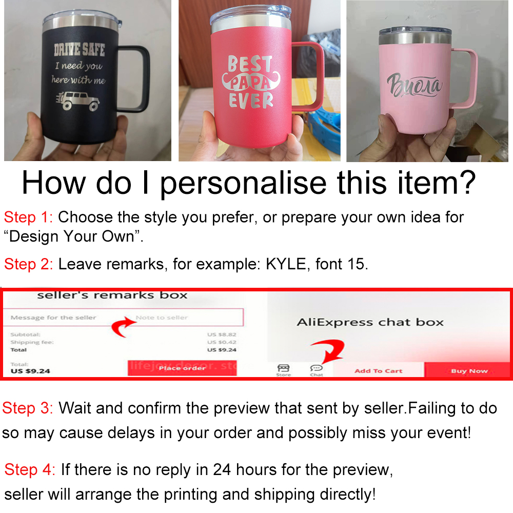 16oz Stainless Steel Insulated - Double Wall Mug 评论和价格