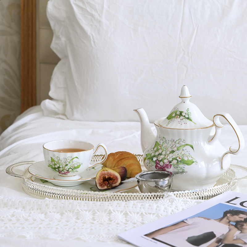 Tea Cup Saucers Lily Valley Se - Valley Tea And Coffee 评论和价格