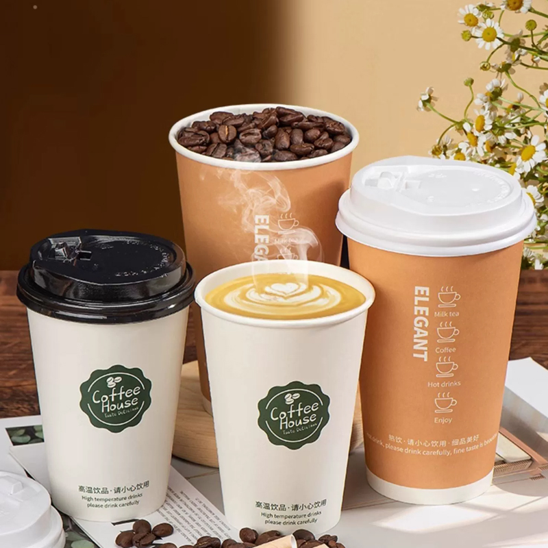 LOGO Custom Thickened Disposab - Coffee Tea Paper Cups 评论和价格