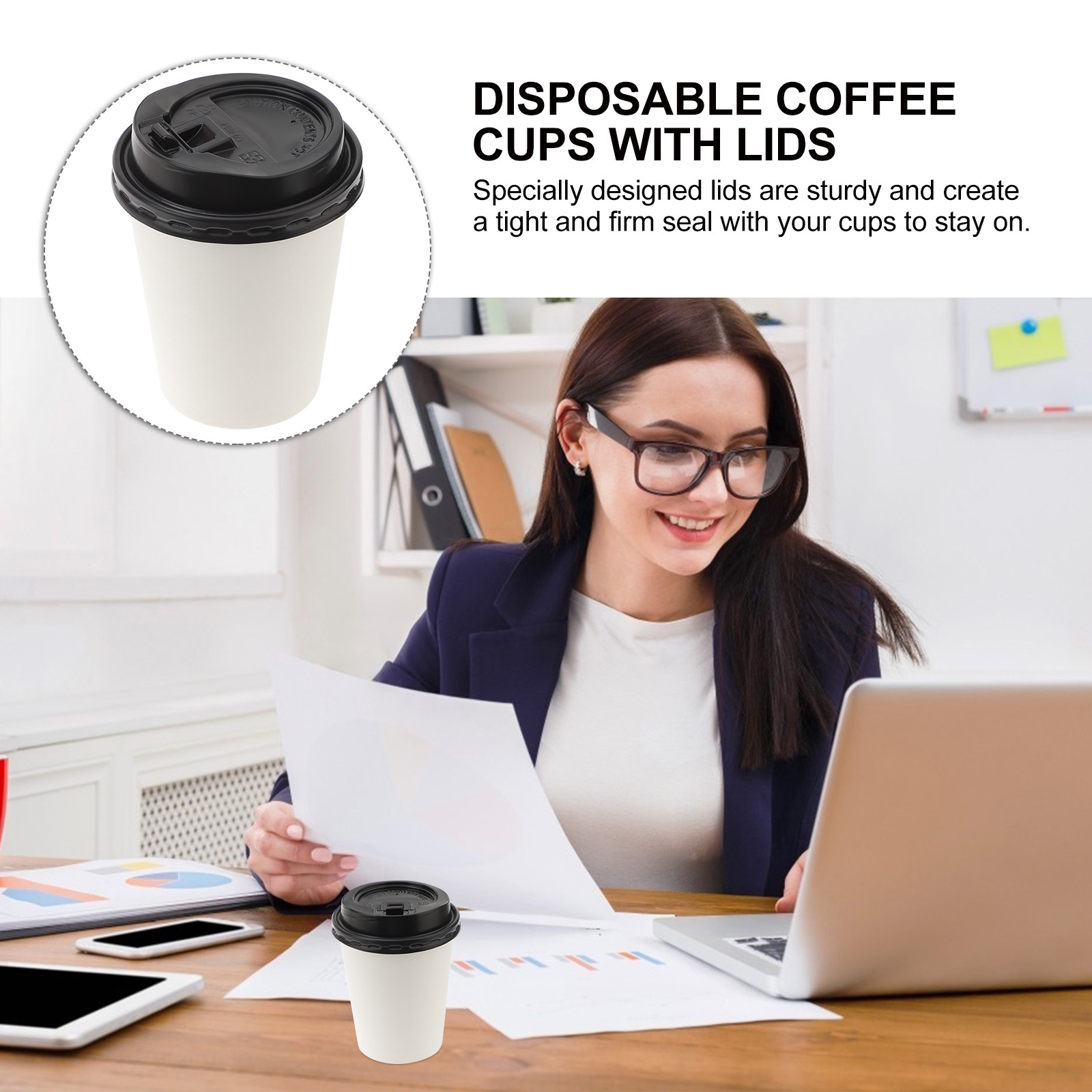 50pcs Disposable Coffee Cups I - Coffee Tea Paper Cups 评论和价格