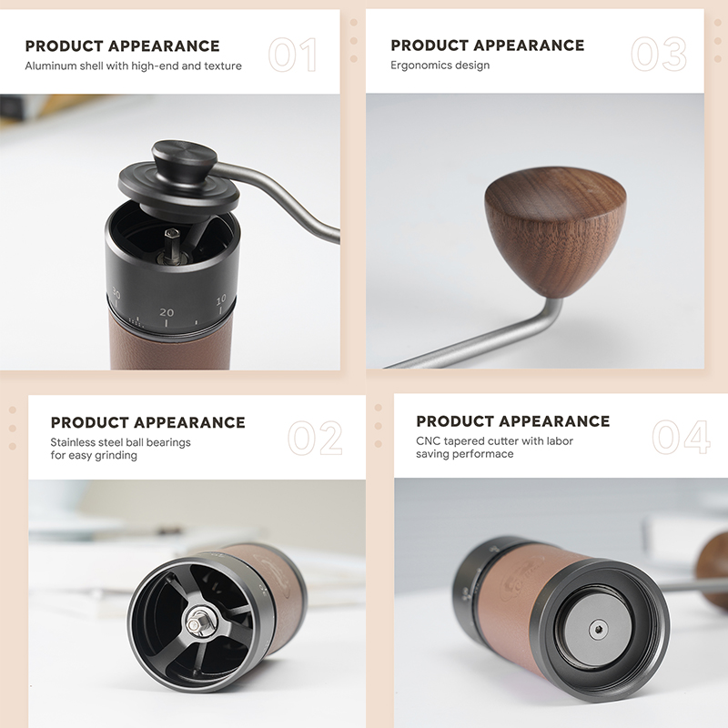 icafilas Manual Coffee Grinder - Burr Hand Grinder 评论和价格