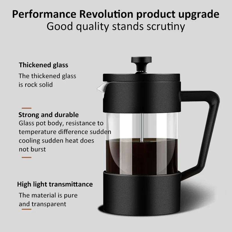 350/600/1000ML French Press Co - French Press Glass 评论和价格
