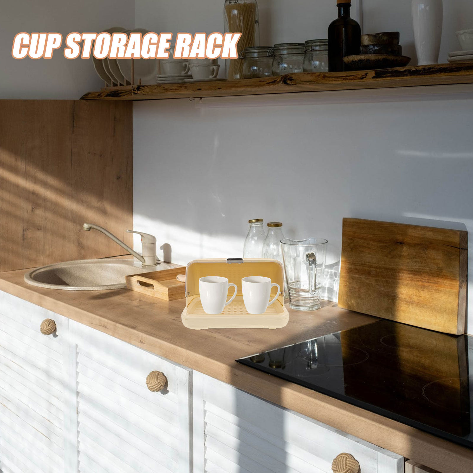 Cup Storage Organizer Box Desk - Coffee Tea Cup 评论和价格