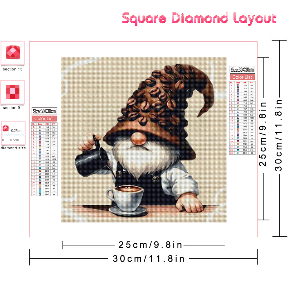 Huacan 5D DIY Diamond Painting - Coffee Tea Paper Cups 评论和价格