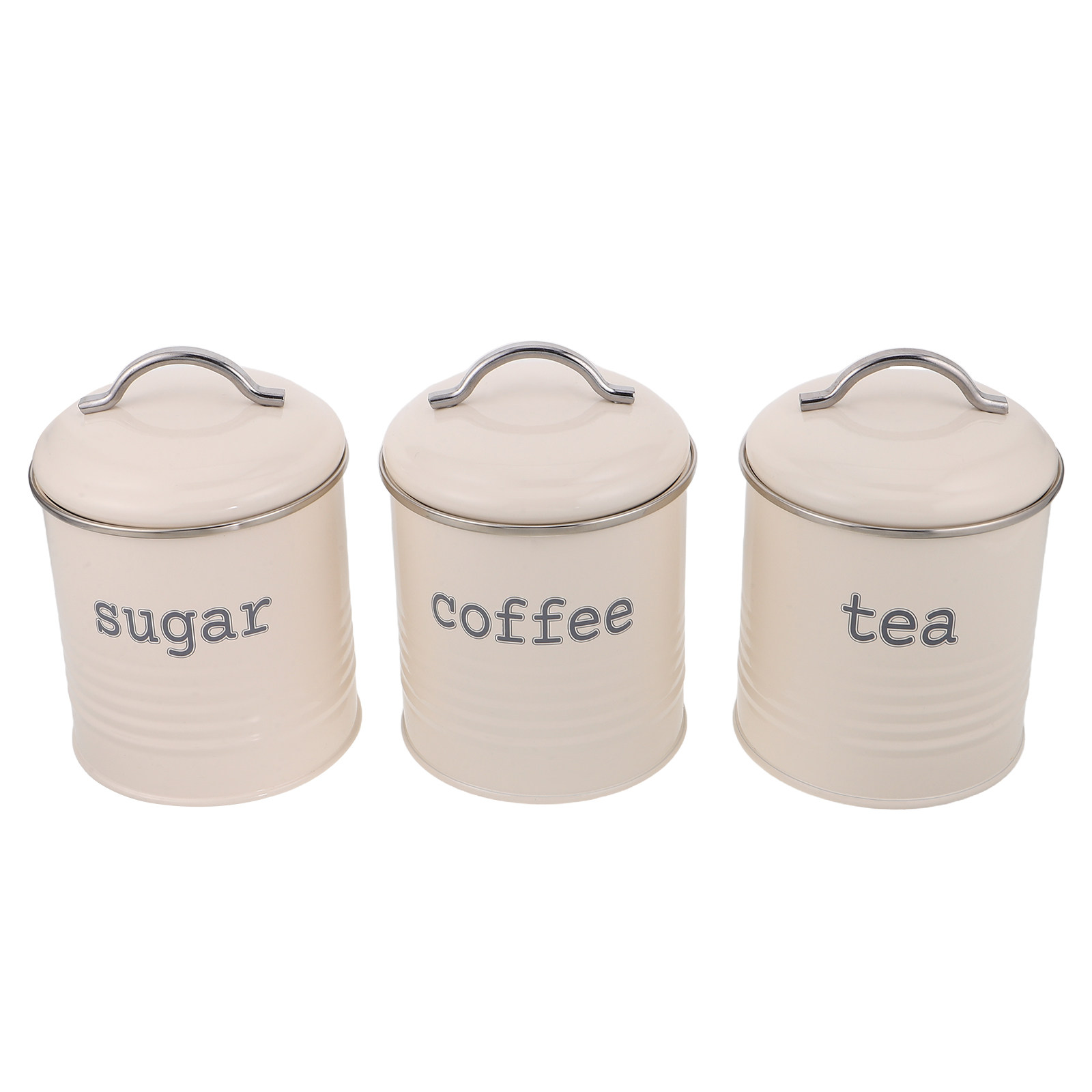 3Pcs Sealed Coffee Bean Contai - Tea Coffee Sugar Container 评论和价格