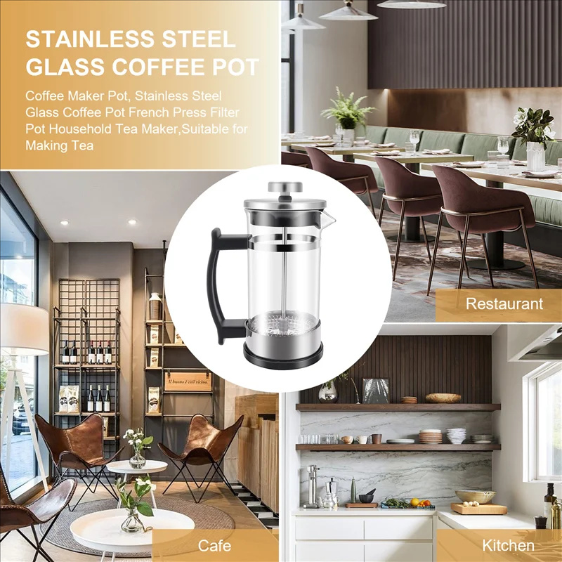 Coffee French Press Pot With F - French Press Glass 评论和价格