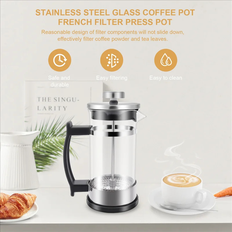 Coffee French Press Pot With F - French Press Glass 评论和价格